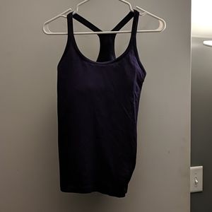 Purple ribbed tank top Lululemon